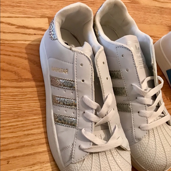 Adidas superstar silver holographic Clearance